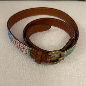Vineyard Vines Pink and Blue Women's Belt